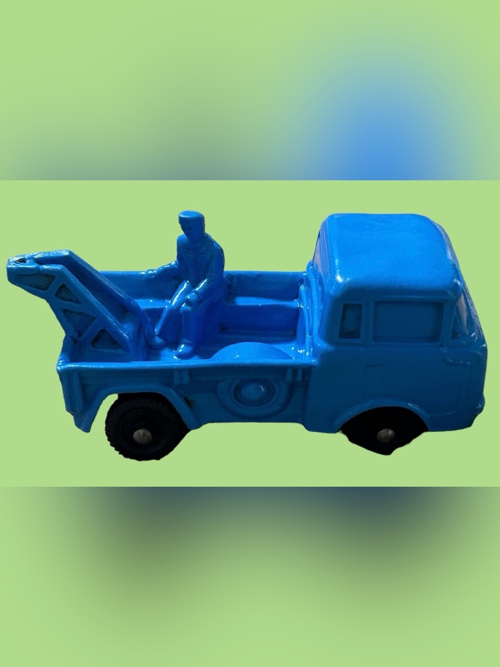 Vintage Tomte Laerdal Jeep FC-150, Vinyl, Blue, V-Rare, 1963, Made In Norway